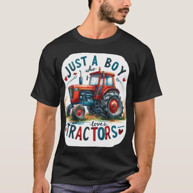 Solo Un Niño Que Ama Las Camisetas Tractores, Cump (Anverso)