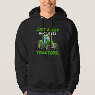 Solo Un Niño Que Ama Los Tractores Camisetas De Gr