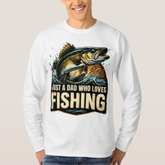Solo un papá que ama la camiseta de pesca