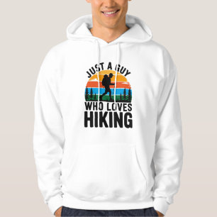 Solo Un Tipo Que Ama Caminar Sudadera Retro