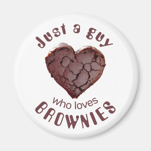 Solo un tipo que ama los brownies imán