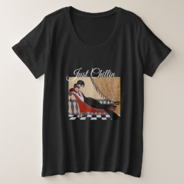 Solo una camiseta básica de mujeres chillin y tama