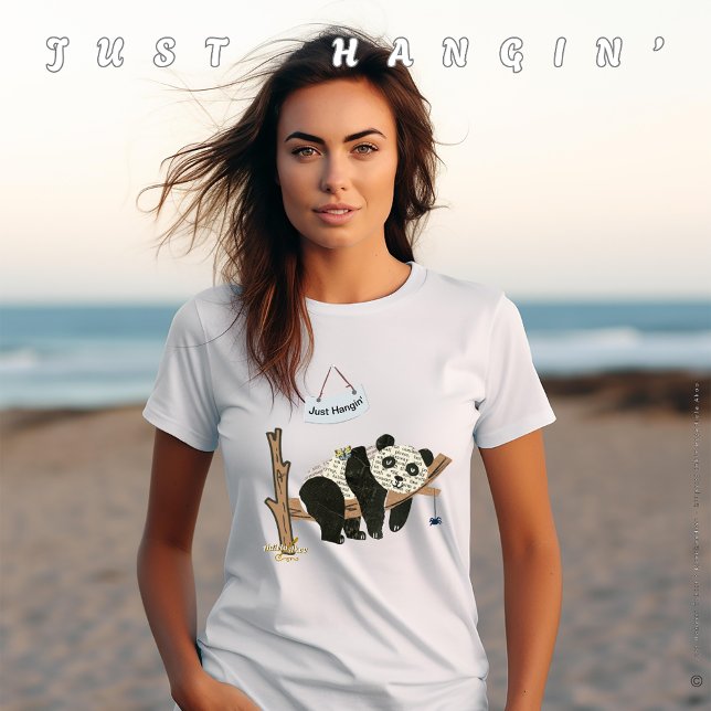 Solo una camiseta de Hangin diseñada por la poeta  (Just Hangin' T-Shirt designed by Poet Adiela Akoo. Pair it with a matching cap, bracelet & tote now!)