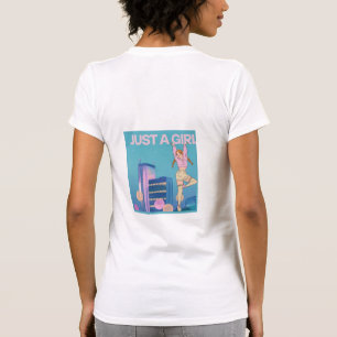 "Solo una chica" camiseta con estampado en la part