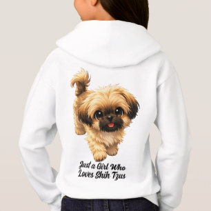 Sólo una chica que ama a los Shih Tzus perro pata 
