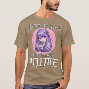 Solo una chica que ama Anime Camiseta de Anime par