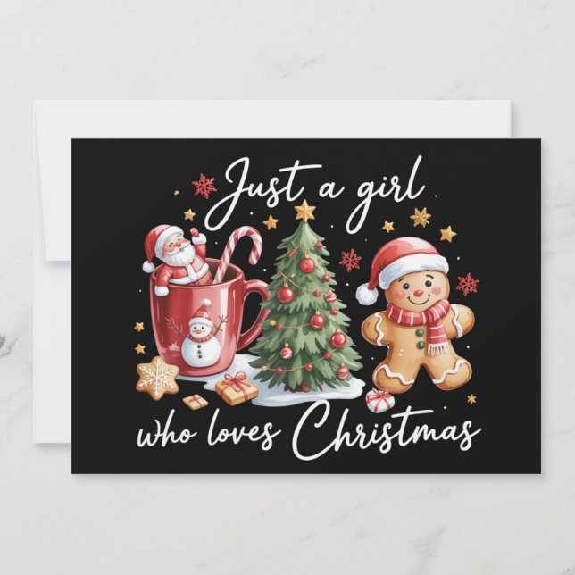 Sólo una chica que ama el lazo coquette de Navidad (Anverso)