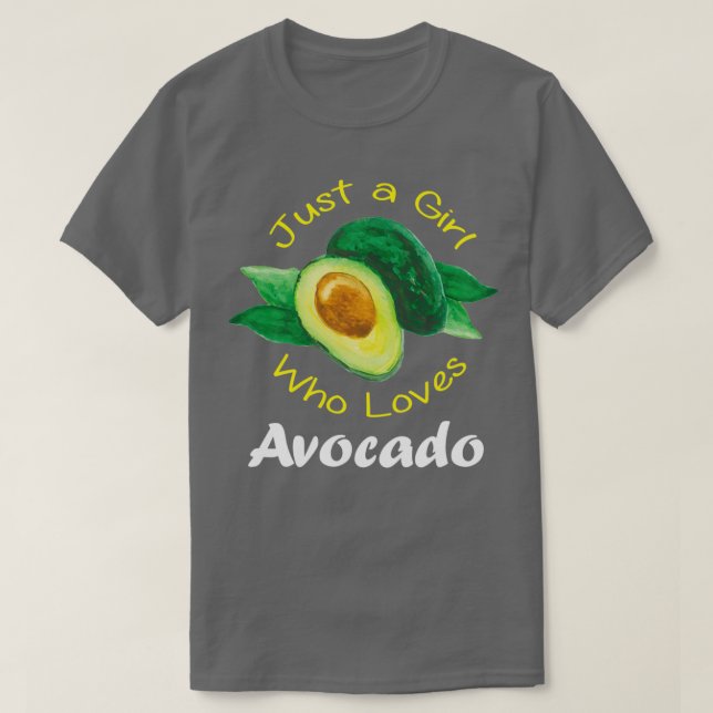 Sólo una Chica que ama la camiseta de aguacate par (Diseño del anverso)