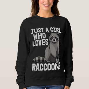 Solo una chica que ama las camisetas de mapache Ma