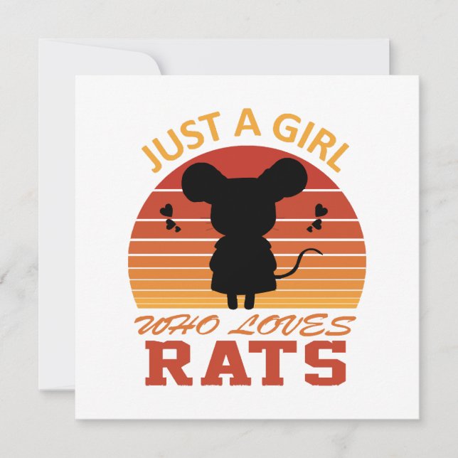 Sólo una chica que ama las ratas (Anverso)