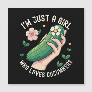 Solo Una Chica Que Ama Los Pepinos - Divertido Veg