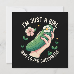 Sólo Una Chica Que Ama Los Pepinos - Divertido Veg