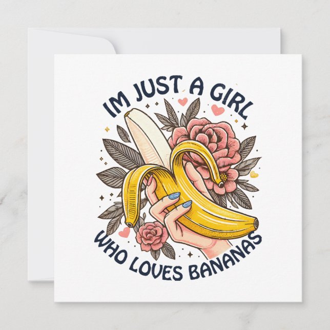 Sólo una chica que ama los plátanos  (Anverso)