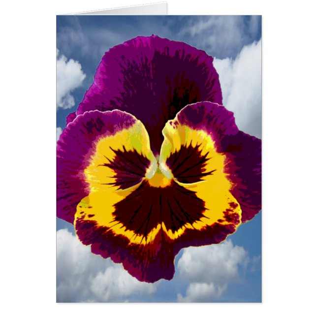 Solo una Flor de Pensamiento + tu texto e ideas (Frente)