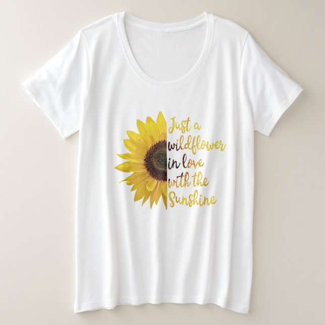 Solo una flor silvestre enamorada del sol (Anverso del diseño)