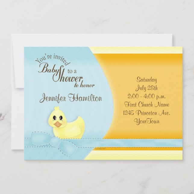 Sólo una invitación incómoda a Baby Shower (Anverso)