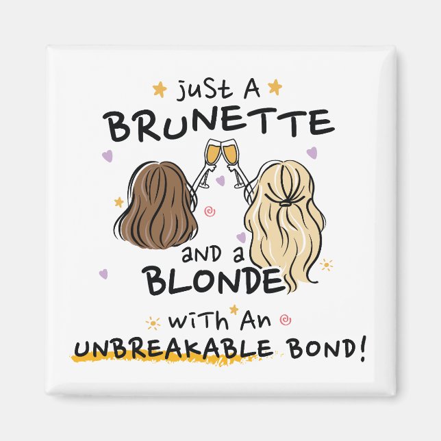 Sólo una morena y un imán rubio (Frente)