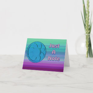 sólo una nota azul y púrpura