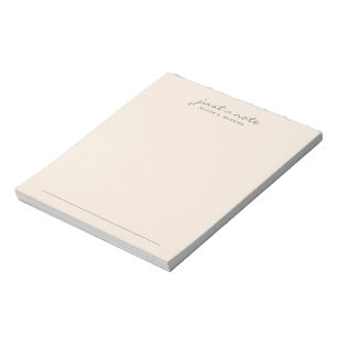 Solo una nota Cuaderno de guión de melocotón cálid