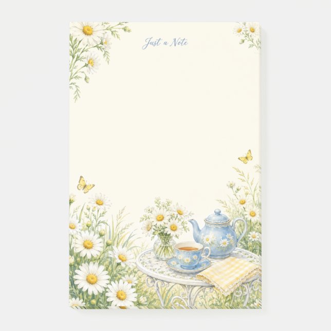 Solo una nota Daisy Garden Tea Post-it® Notes (Anverso)