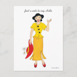 Sólo una nota para decir Hola Postcard