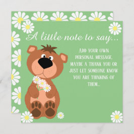 Sólo Una Nota Para Decir Un Oso Cubierto