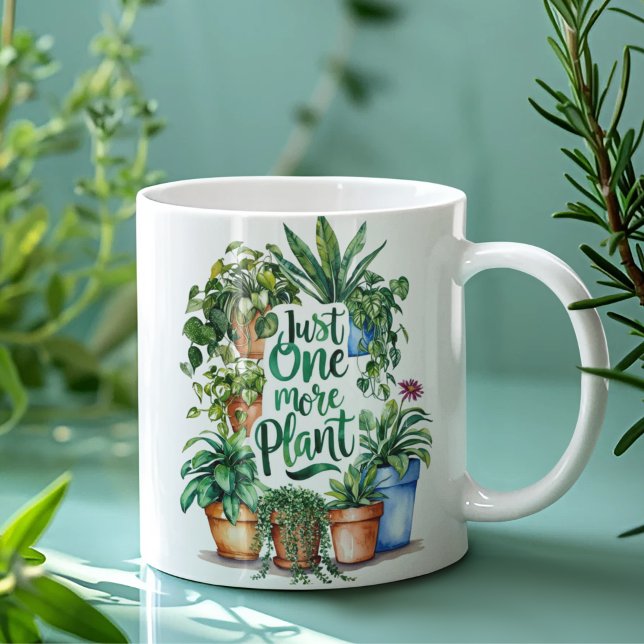 Sólo una planta más de jarra (This funny, "Just one more plant" mug would make the perfect gift for the plant lover! )