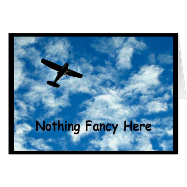 Solo una tarjeta de Boda de avión (Anverso (Horizontal))