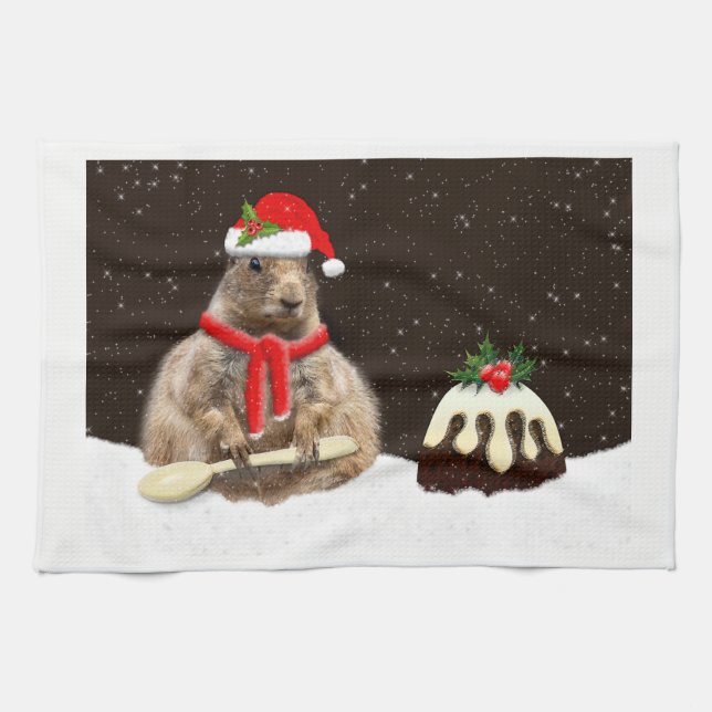 Solo una toalla de cocina de pud más (Horizontal)