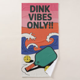 Solo Vibes Retro Dink!! Toalla deportiva de pádel