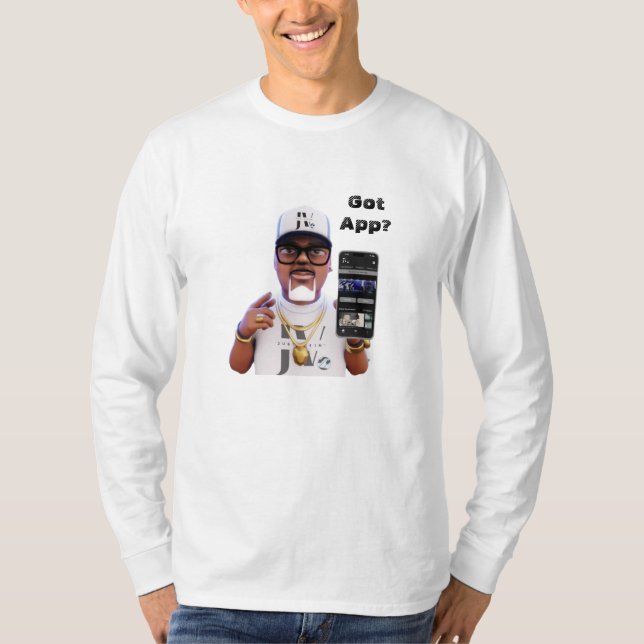 Solo Vibin 'Media 'Got App' con camiseta de larga  (Anverso)