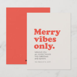 Sólo vibraciones alegres Navidad retro genial sin 