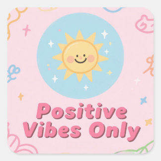 Solo Vibraciones Positivas – Calcomanía Motivacion