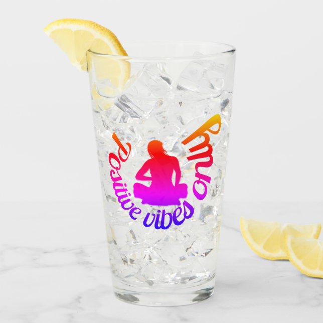 Sólo vibraciones positivas Zen Yoga Meditación Lot (Anverso (hielo))