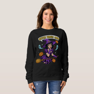 "Solo vibras" sudadera de Halloween