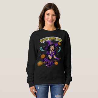 "Solo vibras" sudadera de Halloween