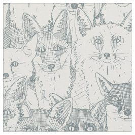 sólo zorros pizarra tela blanca suave