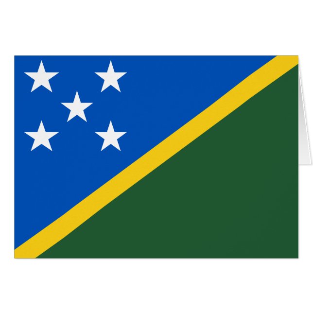 Solomon Islands Flag (Anverso (Horizontal))