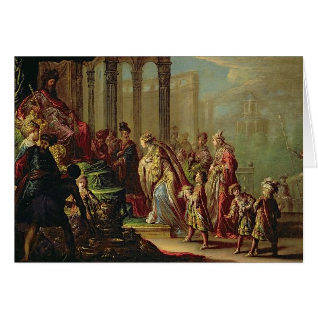 Solomon y la reina de Sheba, o Esther antes de A (Anverso (Horizontal))