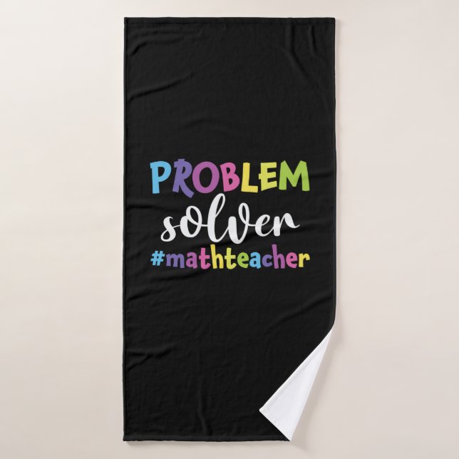 Solución de problemas del profesor de matemáticas (Toalla de baño)