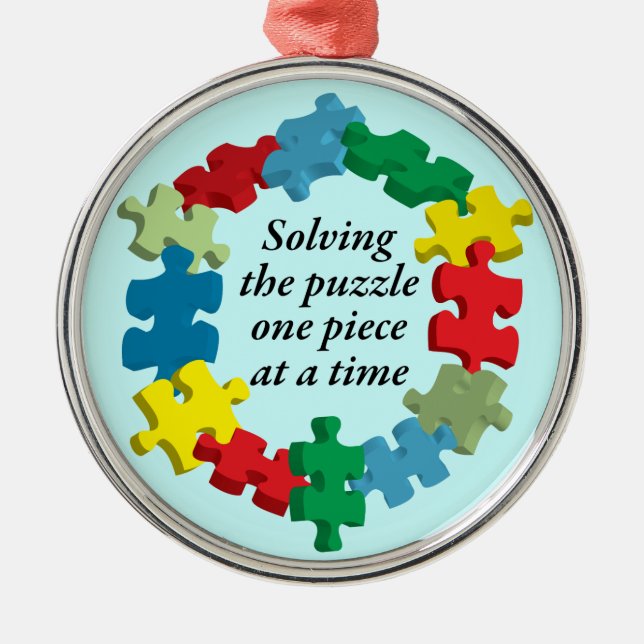 Solucionar el ornamento azul del rompecabezas… (Frente)