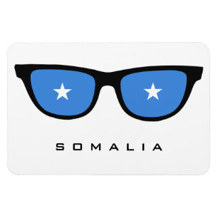 Somalia Shades personalizado imán de texto y color