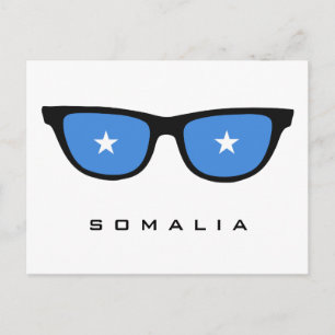 Somalia Sombra texto personalizado y postal color