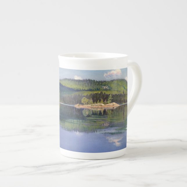 Sombra de la isla y de la nube - taza de la (Derecha)