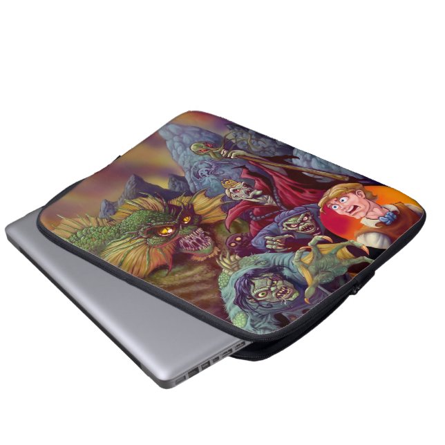 Sombra de Lovecraft sobre la funda de la laptop In (Inferior anverso)