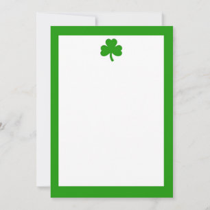 Sombra verde simple e invitación a la frontera