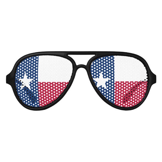 Sombras de fiesta de la bandera de Texas | Gafas d (Anverso)