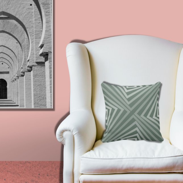 Sombras De Gris, Patrón De Rayas - Cojín decorativ (Subido por el creador)