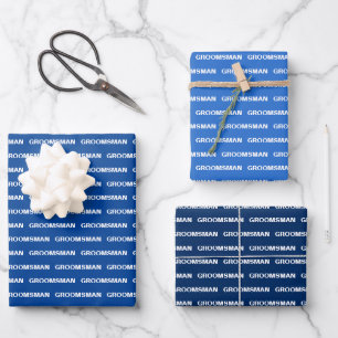 Sombras de hojas de papel de groomman azul