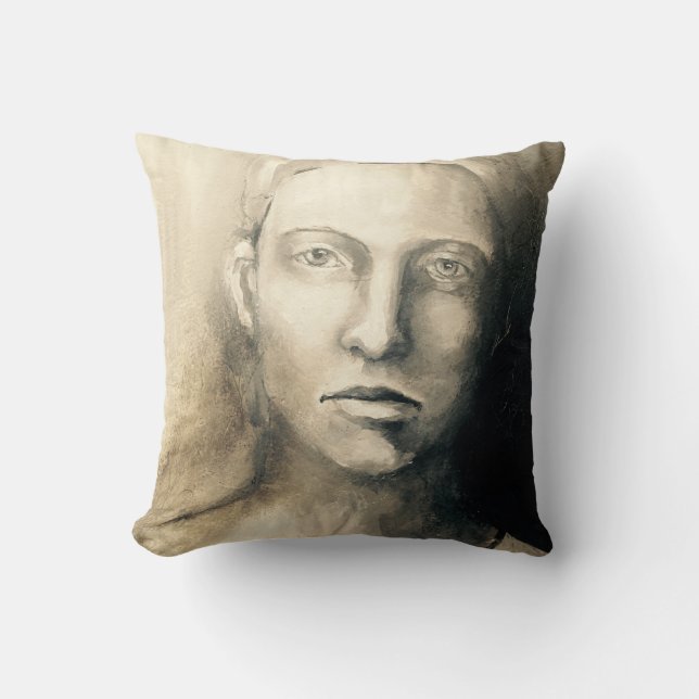 Sombras de la almohada del retrato #1 del gris (Anverso)